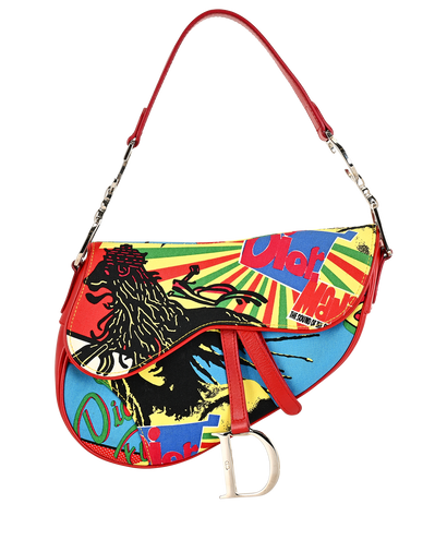 Bob Marley Saddle, &pound;2,950, Handbags, Red, Canvas/Leather, Front view